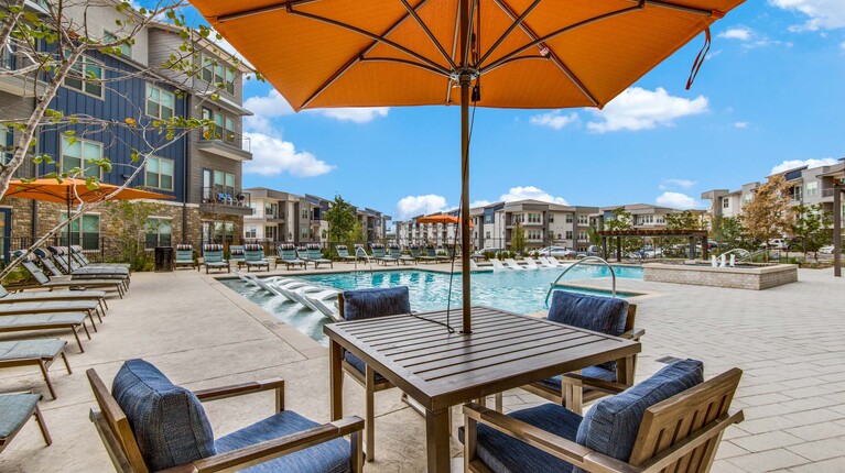 Outdoor lounge and dining area