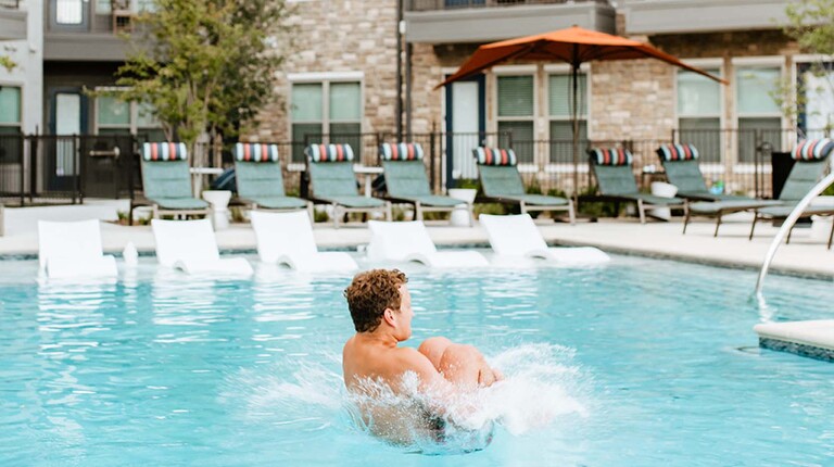 Resort-inspired pool
