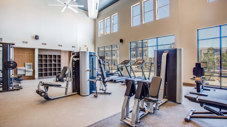 Fitness center featuring Italian-made technogym equipment