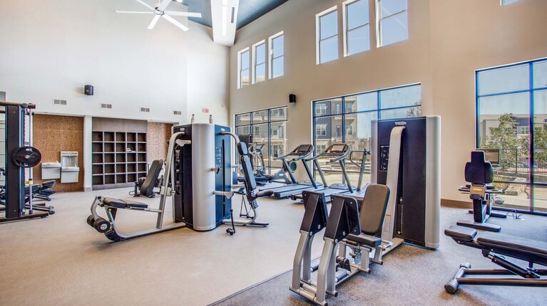 Fitness Center Featuring Italian-Made Technogym Equipment