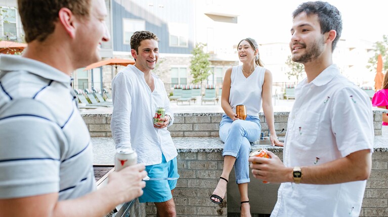 Outdoor entertainment spaces
