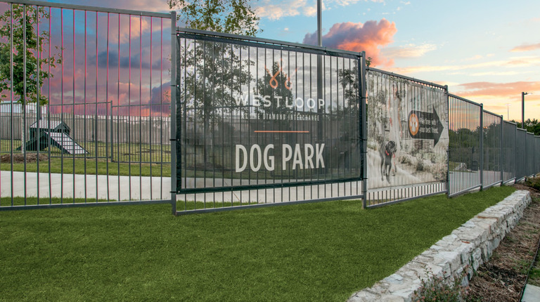 Pet-friendly community with dog park