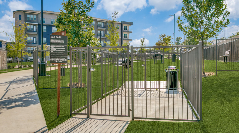Dog park entrance