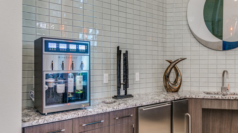 Wet Bar and Napa Wine Dispenser