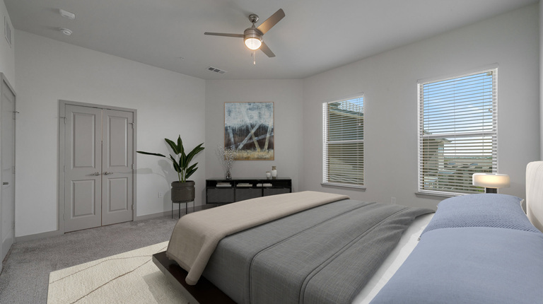 Spacious bedroom